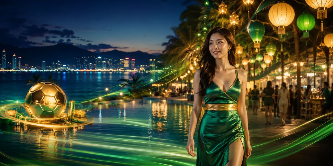 Quang cảnh chợ đêm Nha Trang sôi động với người dùng truy cập nền tảng giải trí trực tuyến